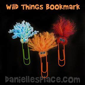 Back to School Crafts: Wild About Learning Paper Clip Bookmarks from www.daniellesplace.com ...