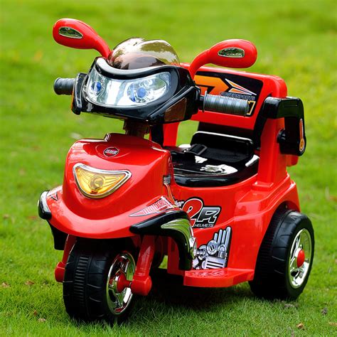 electric car for kids ride on with remote control RC motorcycle with ...