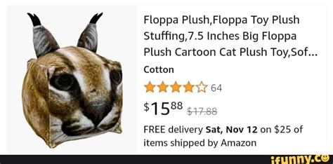 Floppa Plush,Floppa Toy Plush Stuffing,7.5 Inches Big Floppa Plush Cartoon Cat Plush Toy, Sof ...