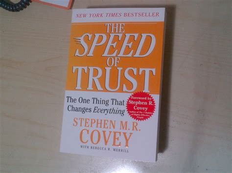 The Speed of Trust