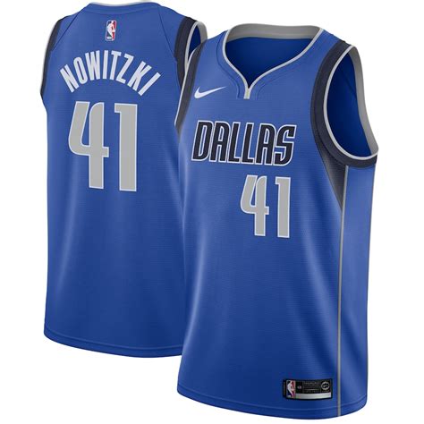 Nike Dirk Nowitzki Dallas Mavericks Royal Swingman Jersey - Icon Edition