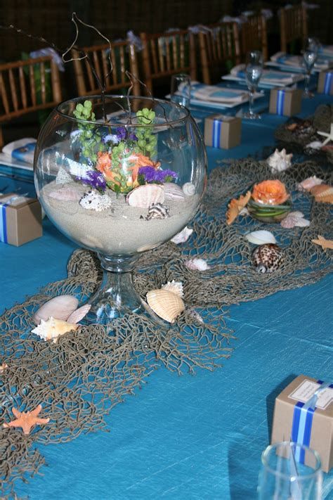 20+30+ Beach Theme Centerpieces For Wedding Tables