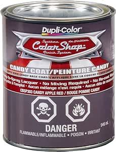 Dupli-Color CBSP30300 Paint Shop Finish Coat System, Candy Apple Red, 1 Quart, 1 (Non-Carb ...