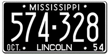 Mississippi License Plates - LICENSEPLATES.TV