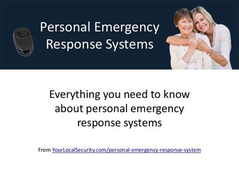 Personal Emergency Response Systems