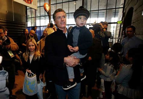 Gavin Newsom's adorable son steals the show at inauguration