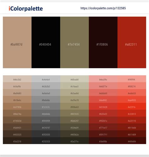 7 Latest Color Schemes with Shadow And Graphite Color tone combinations | 2023 | iColorpalette