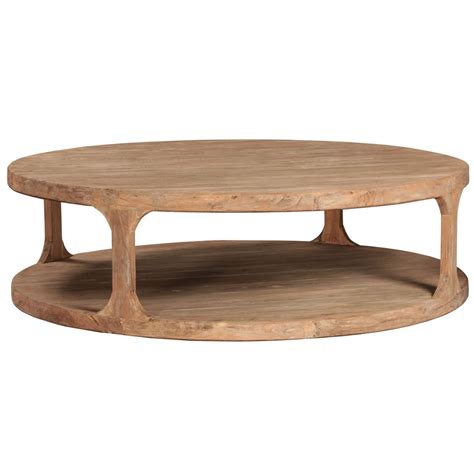 Dovetail Serrano Coffee Table | Wood coffee table rustic, Round wood coffee table, Coffee table wood