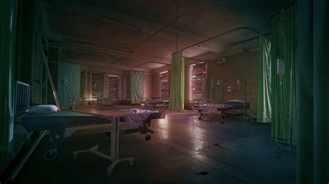 Abandoned Hospital Ward, Michael Kelly on ArtStation at https://www ...