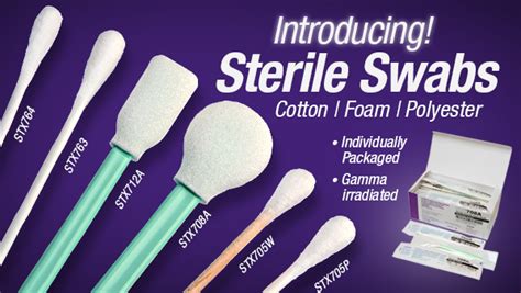 Sterile Swabs | Sterile Cotton Swabs | Cleanroom Swabs - SOSCleanroom.com