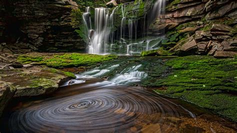 Elakala-Wasserfall #1 im Blackwater Falls State Park, West Virginia ...