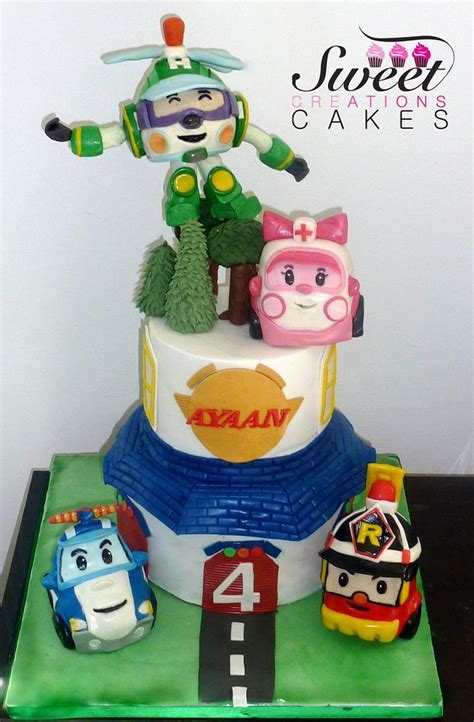 Robocar Poli themed cake - Decorated Cake by Sweet - CakesDecor