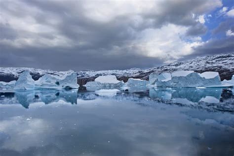 Greenland coastline stock photo. Image of mountains, reflection - 17442328