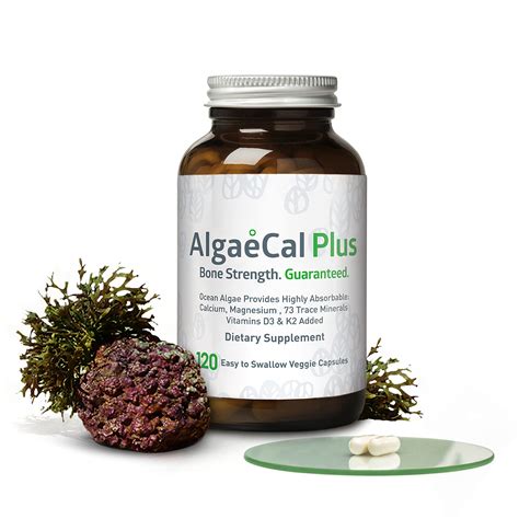 Buy ALGAECAL Plus - -Based Calcium Supplement with s D3, K2 (MK-7), Magnesium & Trace Minerals ...