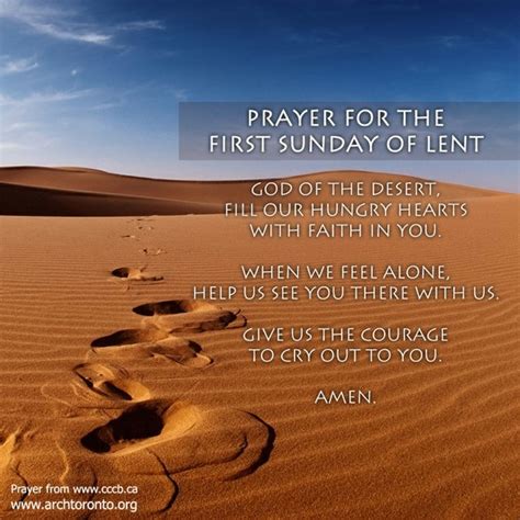 Prayer for the First Sunday of Lent | Prayers & Quotes | Pinterest