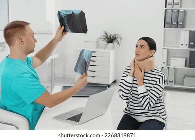 Doctor Neck Mri Images Consulting Patient Stock Photo 2268319871 | Shutterstock