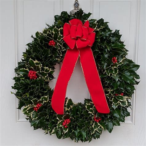 24" Holly Wreath-HWG