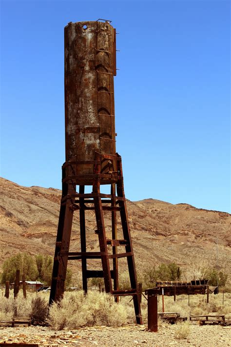 Free Images : structure, wood, historic, mojave desert, water tower ...