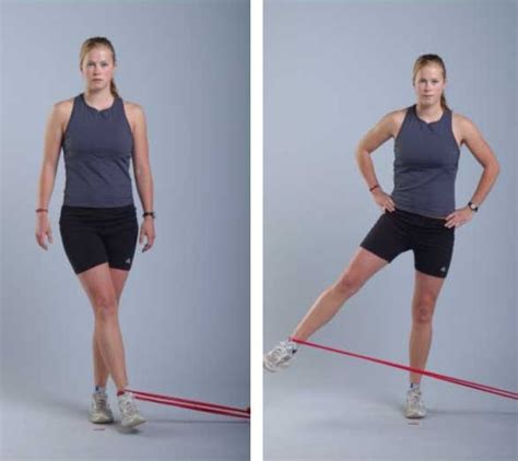 Hip adduction and abduction stretching exercise: in hip abd. Position stretch is on adductor ...