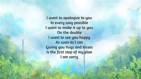 I’m Sorry Poems | Text And Image Poems | QuoteReel