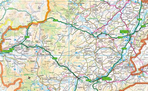 Powys County Map | I Love Maps