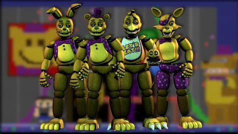 Springlock Animatronics | Fnaf, Fnaf drawings, Fnaf funny