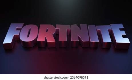 Fortnite Logo On Dark Background 3d Stock Illustration 2367098391 ...