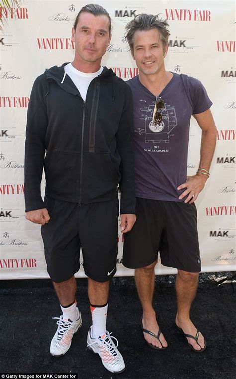 Gavin Rossdale defeats Timothy Olyphant in MAK games tennis match | Daily Mail Online