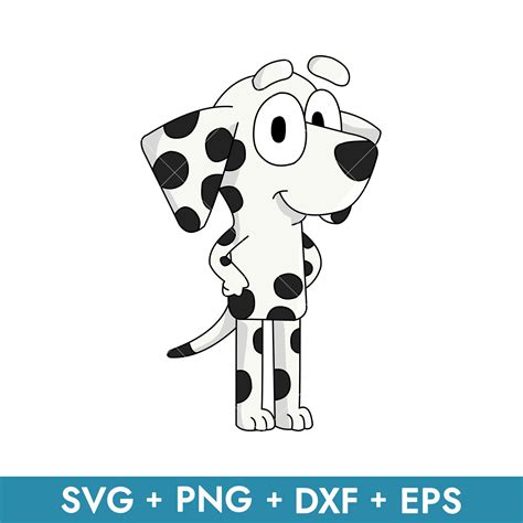 Chloe Svg Chloe Bluey Friends Outline Svg Bluey Svg Carto Inspire ...