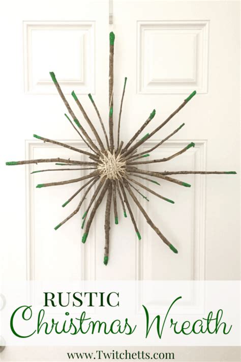 Rustic Christmas Wreath a Nature Holiday Craft - Twitchetts