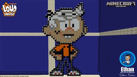 Lincoln Loud Pixel Art (Minecraft) by EthanCrossMedia on Newgrounds