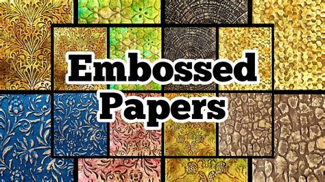 🧡 Jazz up your embossed papers! 🥳 Mixed media messy fun! - YouTube