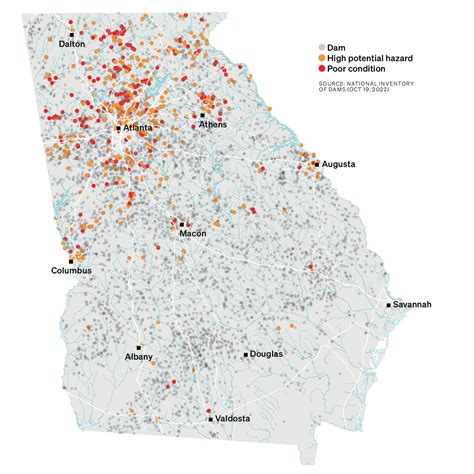 Hundreds of aging Georgia dams sit upstream of homes and major roads—and are in urgent need of ...