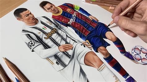 Details 120+ messi ronaldo drawing - seven.edu.vn