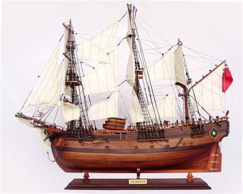 HMS Endeavour Model Ship,wooden,historical,ready made,handcrafted,tall ship,standard range ...