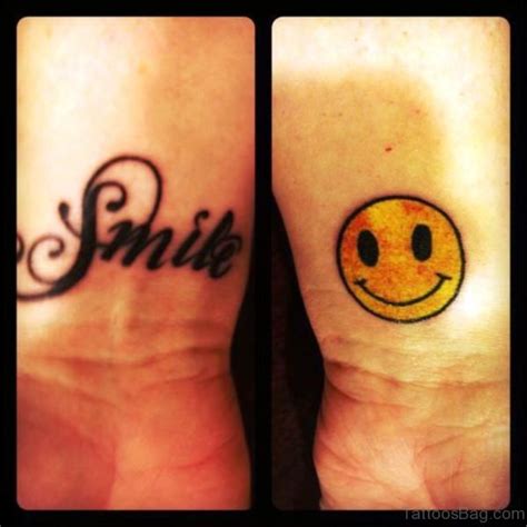 30 Cheerful 'Be Happy' Tattoo Designs - Body Art Guru