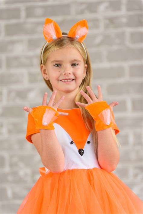 Fox girl carnival costume/ fox dress/ Kids fox Costume/ animal | Etsy