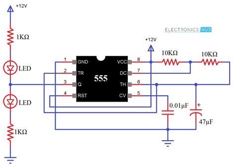 555 Timer IC Testing Circuit and Its Working