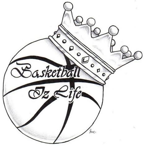 Basketball Drawings With A Crown - ClipArt Best