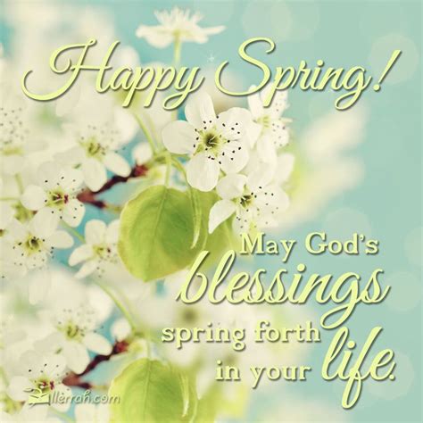 May God's blessings spring forth in your life