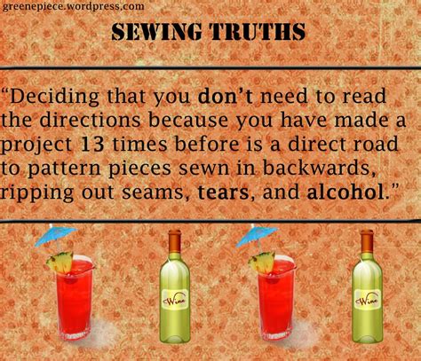 http://www.sewingpartsonline.com Sewing Truths - Sewing Humor - Sewing ...