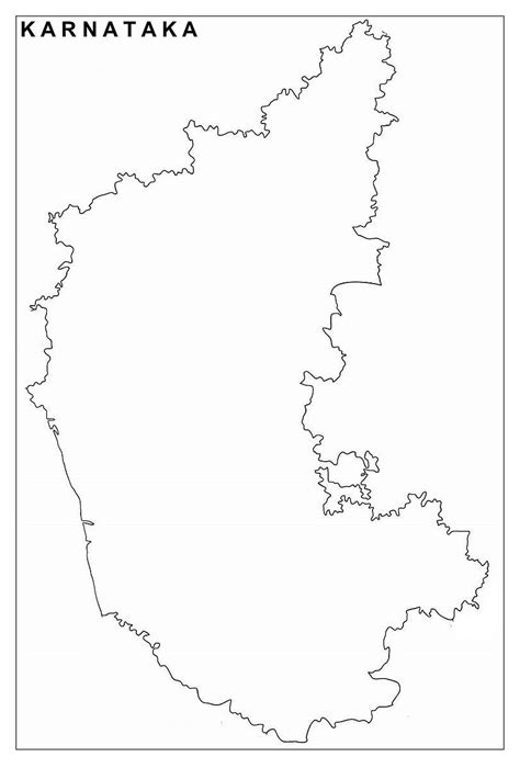 Karnataka Map Drawing Outline Draw the outline on the map by clicking a start point then ...