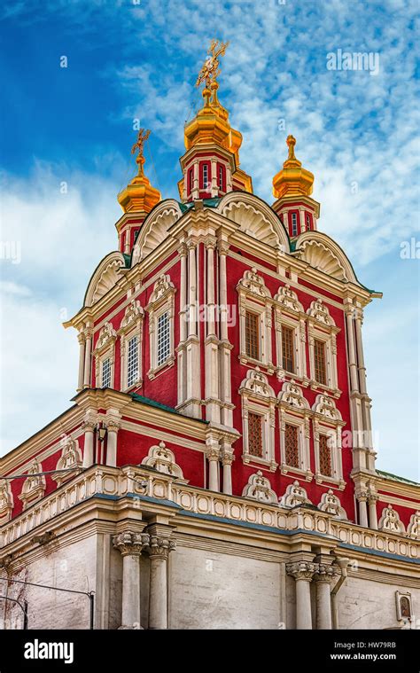 Orthodox church inside Novodevichy convent, iconic landmark and ...