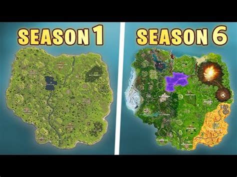 Evolution of the entire Fortnite map - YouTube