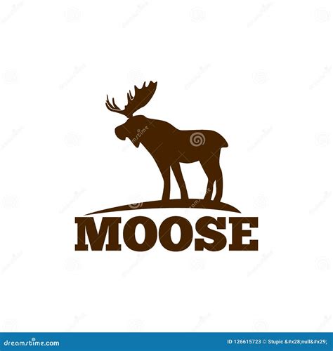 Creative Moose Logo Design Vector Art Logo Stock Vector - Illustration of forest, abstract ...