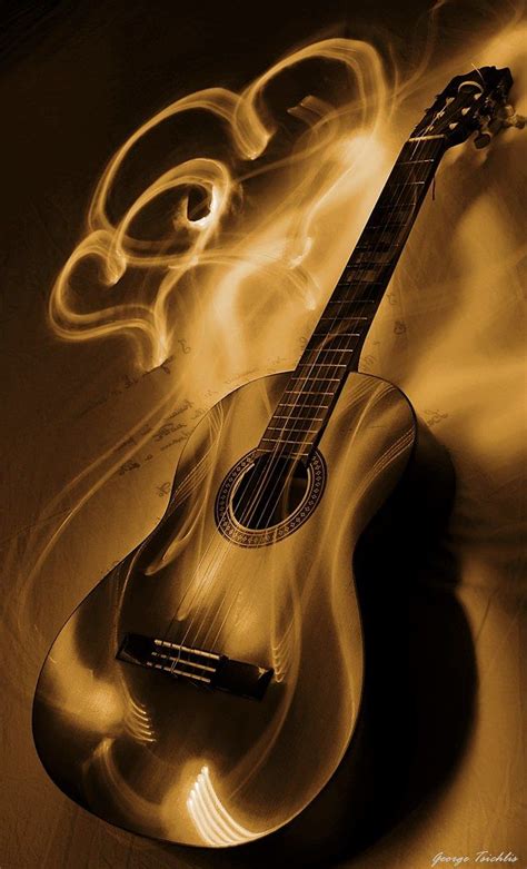 Guitar on fire for love | Guitar art, Music artwork, Music pictures