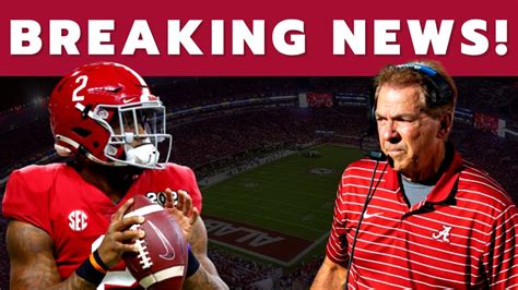 BREAKING NEWS! ALABAMA FOOTBALL NEWS TODAY! - YouTube