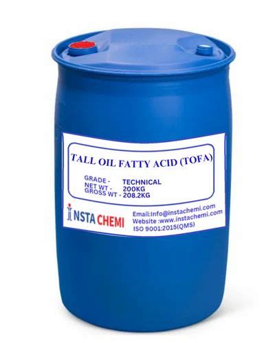 TALL OIL FATTY ACID (TOFA) at Rs 125/kg | Industrial Chemicals in Noida | ID: 2849211122697