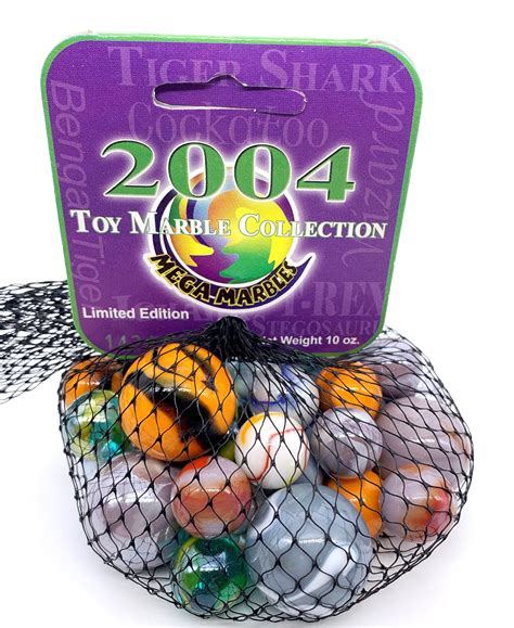 Games & Puzzles Marbles Toys & Games 2004 Lmtd Edition Mega Marbles Net Bag Collection Glass ...