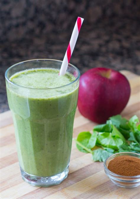 Apple Cinnamon Green Smoothie Recipe (video) | Nutritarian | Vegan ...